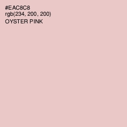 #EAC8C8 - Oyster Pink Color Image